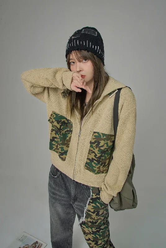 Feminine Charm Getting Some Closure Camo Jacket