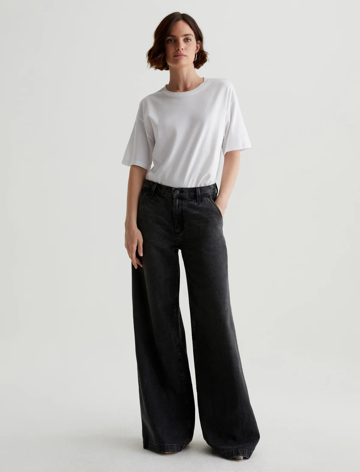 Noble And Elegant AG Jeans - Stella Low Slung Palazzo