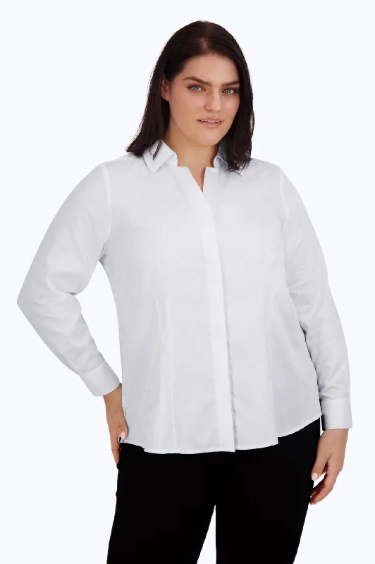 Celebrity Must-have Taylor Plus No Iron Pearl Jacquard Shirt