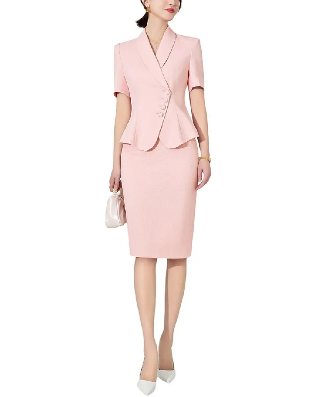 French Style ELAINE 2pc Blazer & Skirt Set