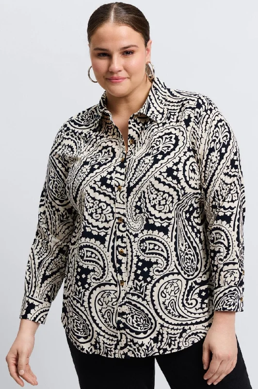 Thin Design Haven Plus Paisley Corduroy Shirt