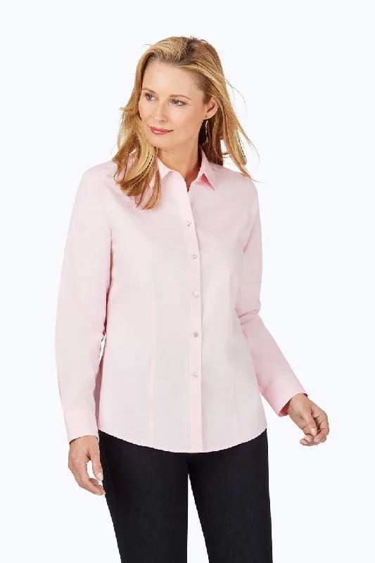 Casual Street Dianna Pinpoint No Iron Long Sleeve Shirt