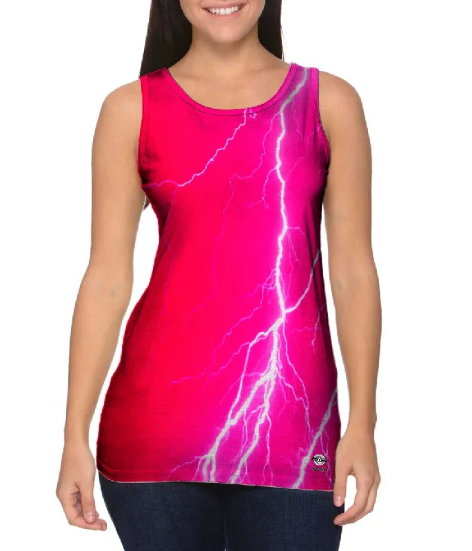 Elegant And Casual Lightning Storm Pink