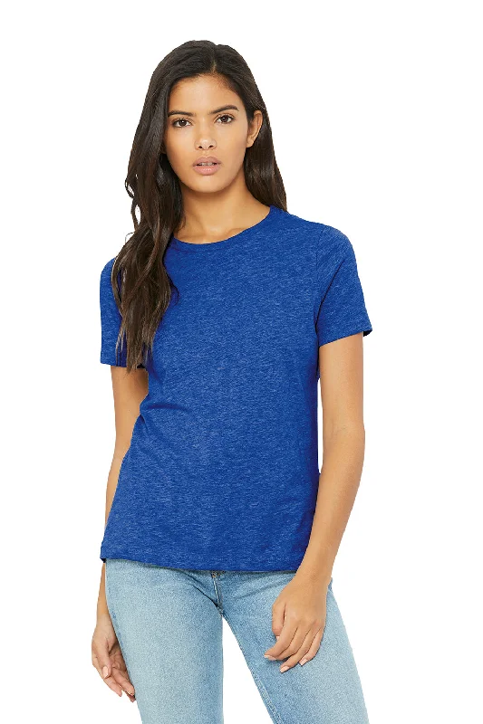 Body Design Bella + Canvas Womens CVC Short Sleeve Crewneck T-Shirt - Heather True Royal Blue