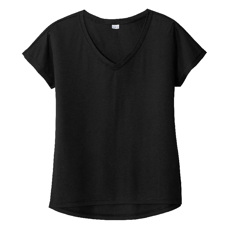 Loose Fit B2102 Ladies Tri-Blend Wicking Dolman Tee