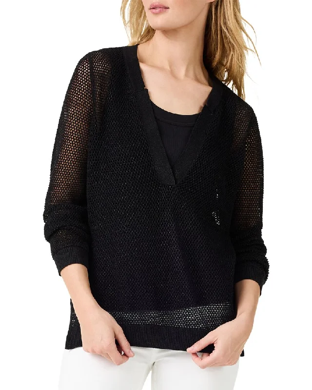 Feminine Charm NIC+ZOE Mesh Stitch Sweater