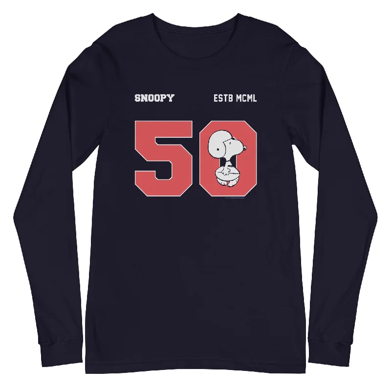 Personalized Clothing Snoopy 50 Adult Long Sleeve T-Shirt