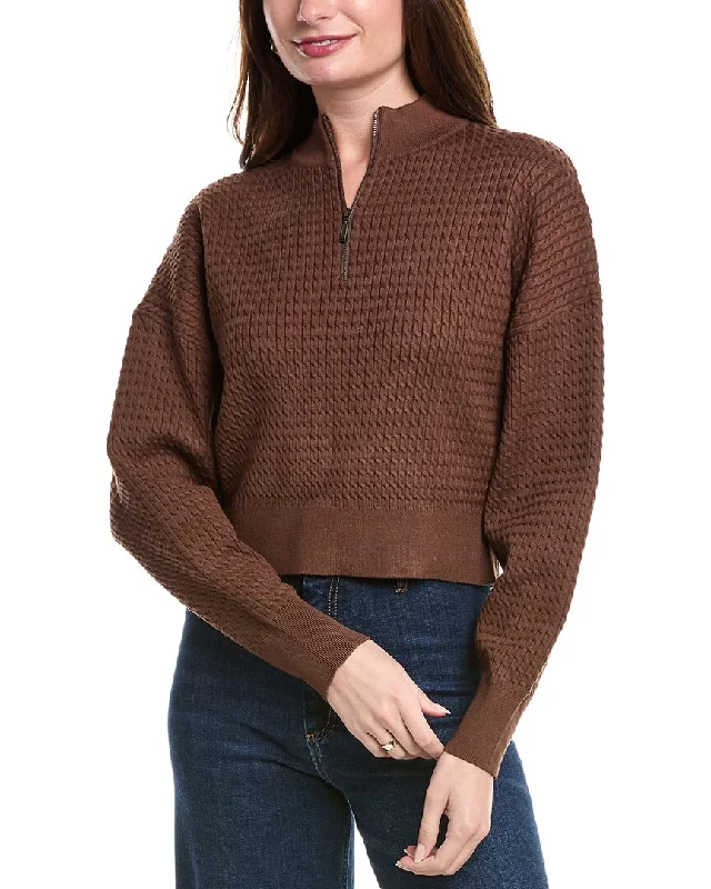 Sexy Fun POINT Cable 1/2-Zip Sweater