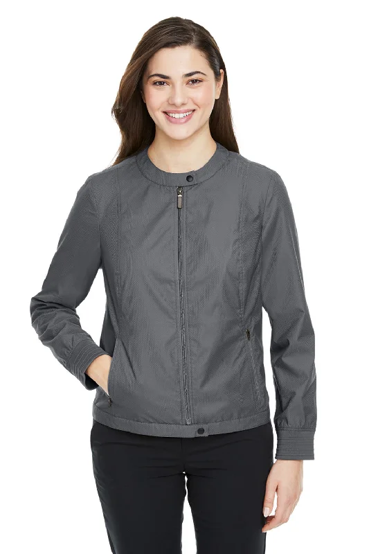 Cute Style Devon & Jones Womens Vision Club Water Resistant Full Zip Jacket - Graphite Grey - Closeout