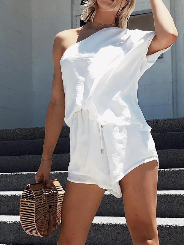 Fresh And Simple Simple And Comfortable Soft Top Shorts Suit