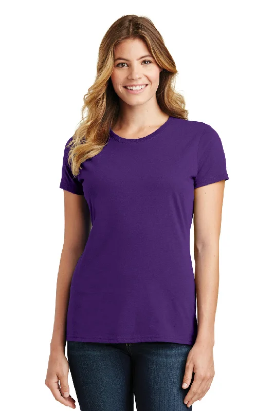 Diamond Series Port & Company Womens Fan Favorite Short Sleeve Crewneck T-Shirt - Team Purple