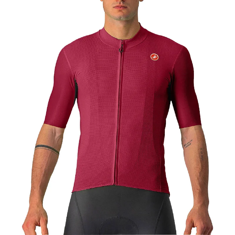 Fashion Style Castelli Endurance Elite Short Sleeve Mens Cycling Jersey - Red