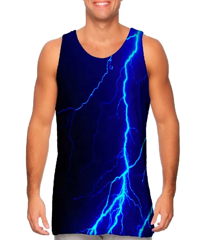 Light And Breathable Lightning Storm Blue