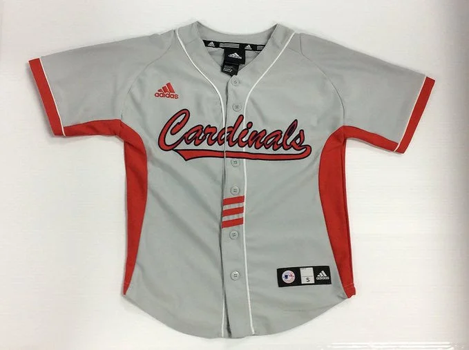 Bright Colors St. Louis Cardinals MLB Adidas Youth Gray Applique Blank Jersey