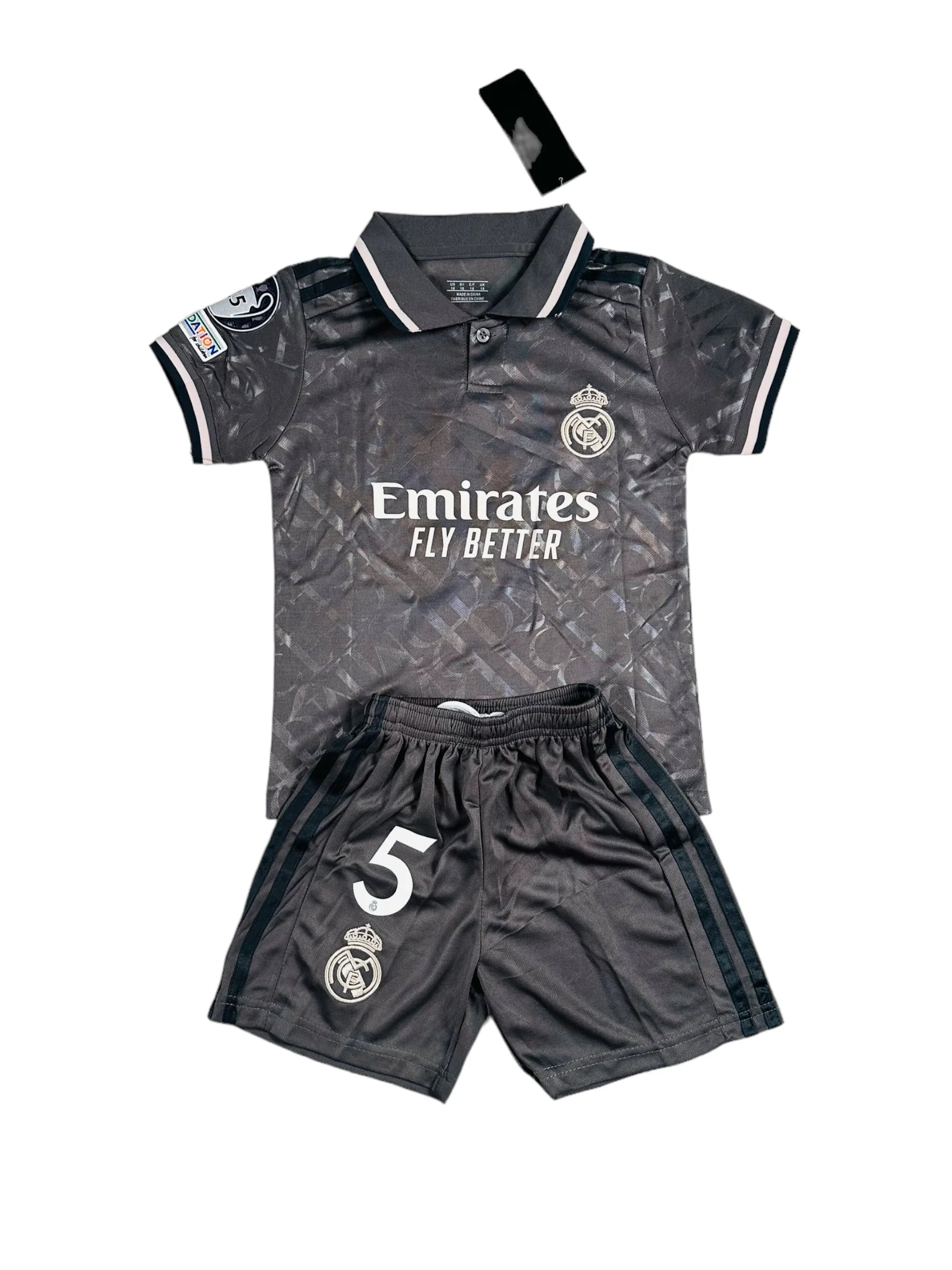 Playful Style Sport Best Fashion Real Madrid YOUTH REP Third JERSEY 24/25 (BELLINGHAM #5)