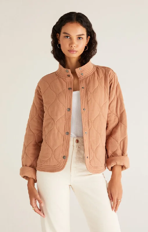 European And American Style Redwood Quilted Jacket