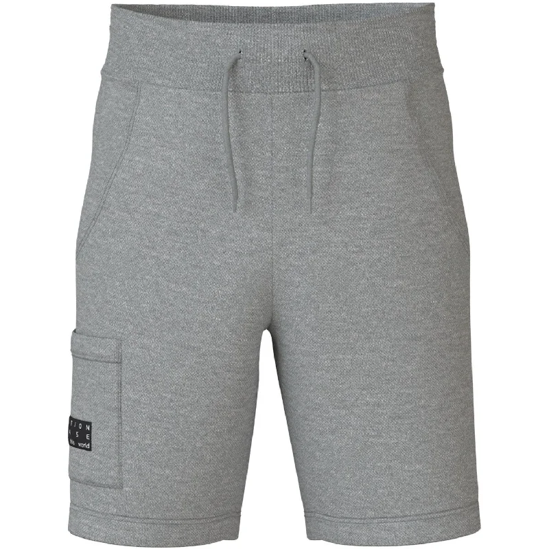 Simple And Comfortable Name It Grey Melange Vivasse Long Sweat Shorts