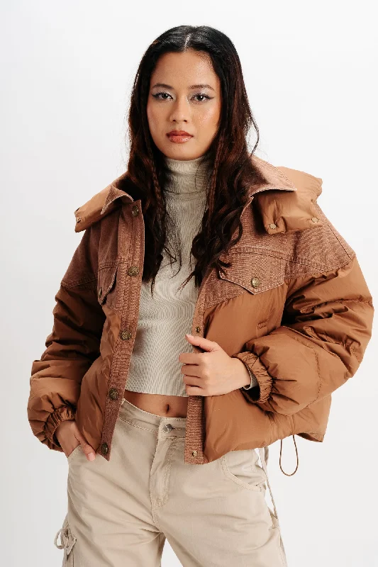 Classic And Versatile Brown Bomber Jacket