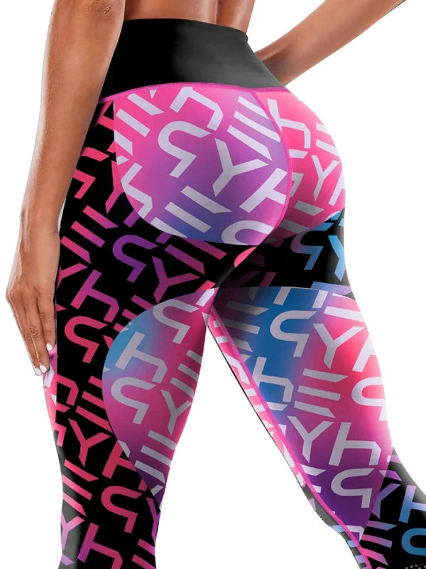 Unique Design ZASUWA Female Unique Print Push-up High-rise Leggings