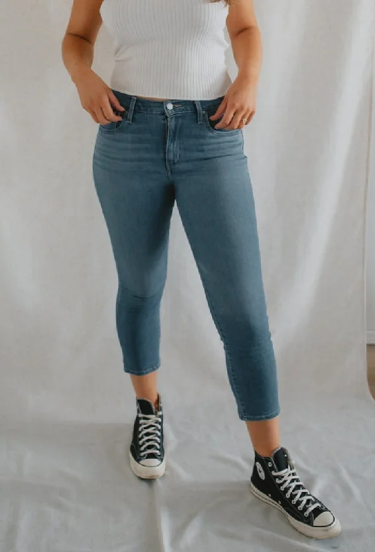 Fresh And Natural The 724 High Rise Slim Straight Crop Jeans by Levi's - Tribeca Moves