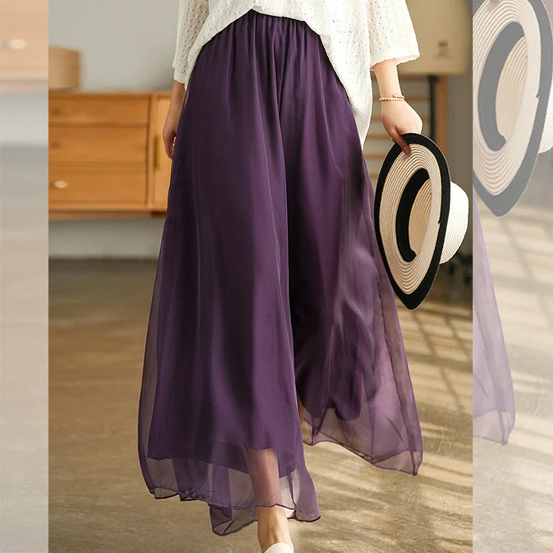 Fashionable And Versatile Fariy Summer Chiffon Women Plus Sizes Skirts