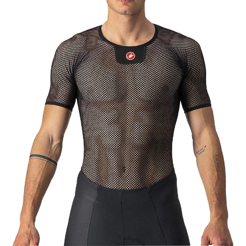 Casual Style Castelli Core Mesh 3 Short Sleeve Mens Cycling Base Layer - Black