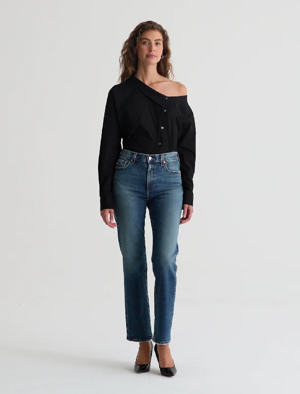 Luxury Temperament AG Jeans - Brinley Mid-Rise Straight