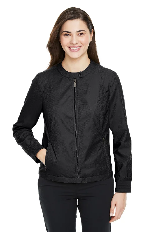 Slim Fit Devon & Jones Womens Vision Club Water Resistant Full Zip Jacket - Black - Closeout