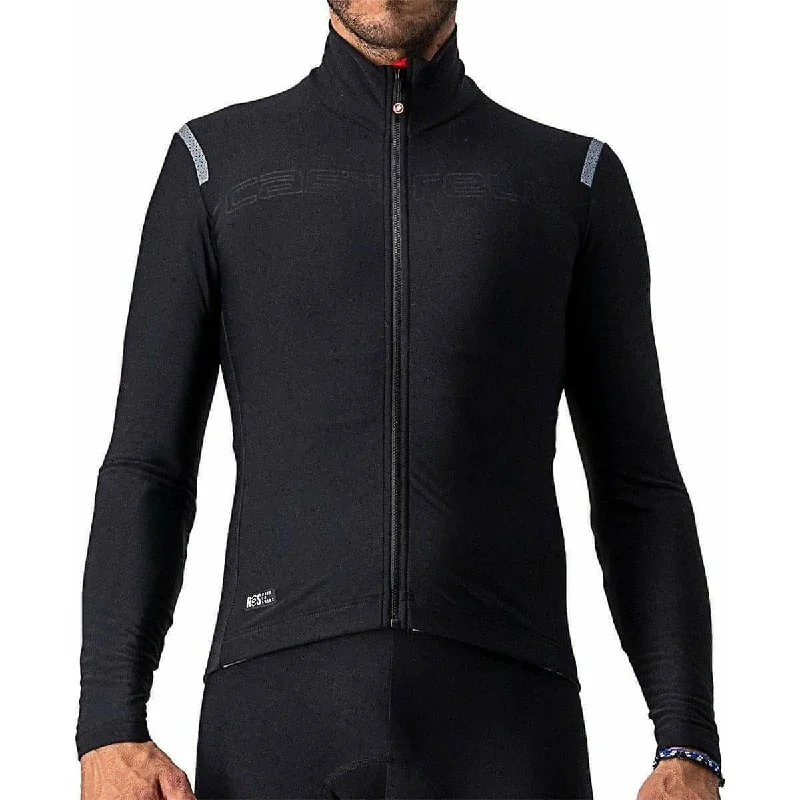 Sports Fashion Castelli Tutto Nano RoS Long Sleeve Mens Cycling Jersey - Black