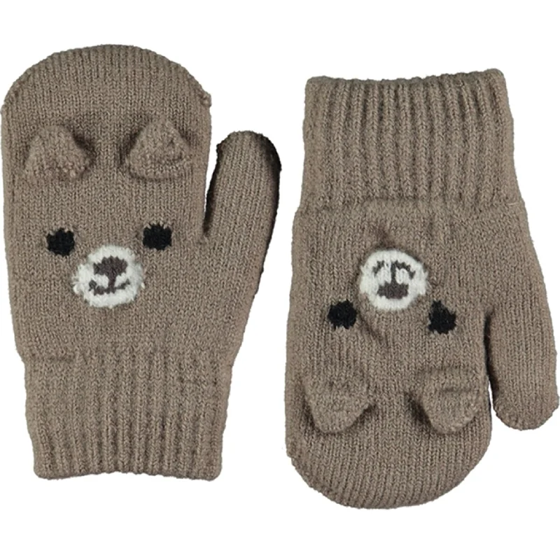 Free And Casual Molo Moth Grey Kenau Mittens