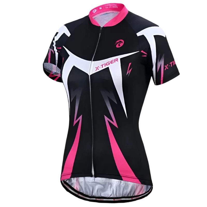 Urban Style X-TIGER Women's Cycling Jersey Summer Anti-UV Cycling Bicycle Clothing Quick-Dry Mountain Female Bike Clothes Short Jersey