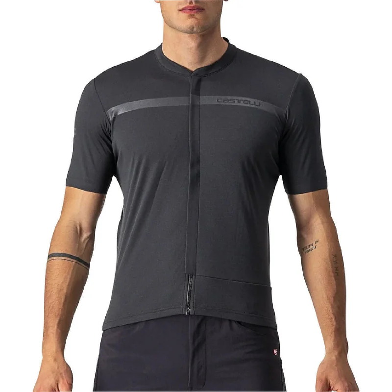 Urban Style Castelli Unlimited Allroad Short Sleeve Mens Cycling Jersey - Grey