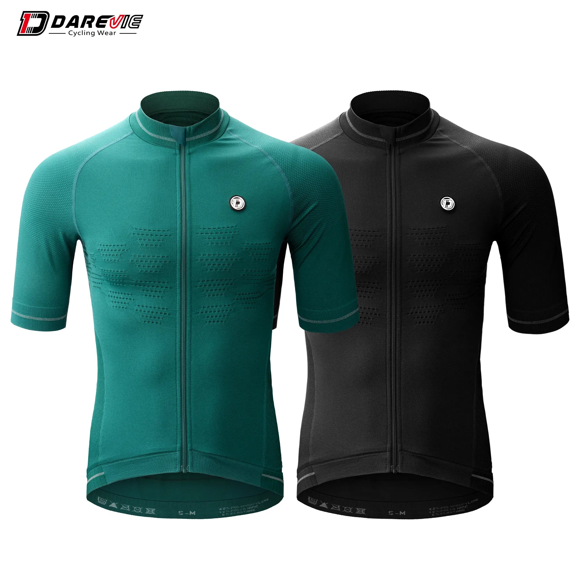 Classic Series DAREVIE Cycling Jersey Compression Seamless Cycling Shirt Breathable Quick Dry Man Cycling Maillot Reflective Unsex MTB Jersey