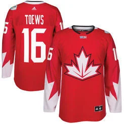 Classic Style Jonathan Toews #16 Canada Adidas Youth World Cup of Hockey Home Premier Jersey