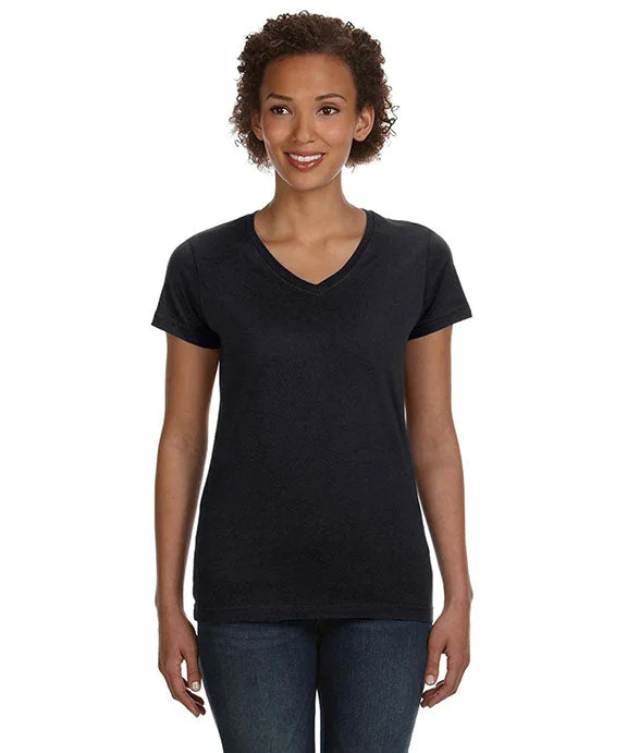 Trendy Items 3507 - LAT Ladies V-Neck Fine Jersey T-Shirt