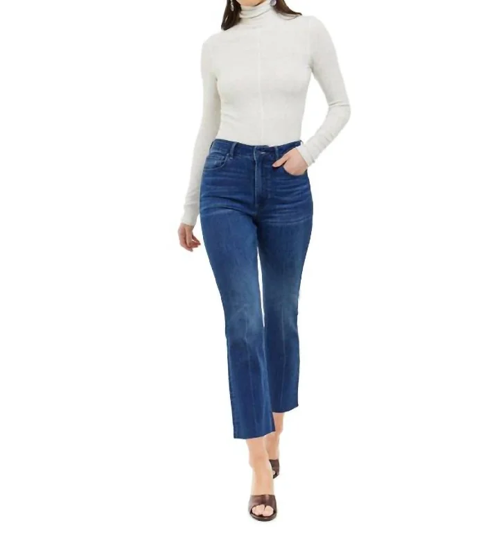 Bright Colors Linden Cropped Jeans In Blue Note