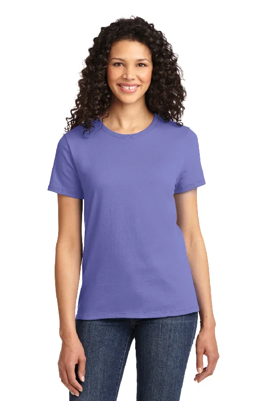 Outdoor Trend Port & Company Womens Essential Short Sleeve Crewneck T-Shirt - Violet Purple - Closeout