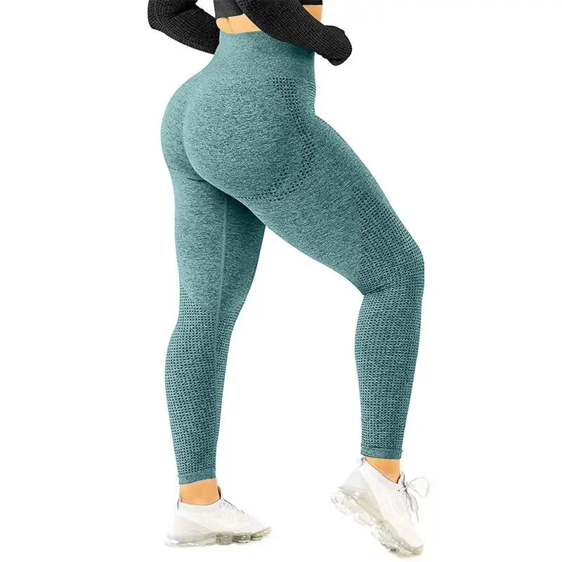 Casual Street Women High Waist Seamless Sports Fitness Pants Sexy Gym Yoga Leggings