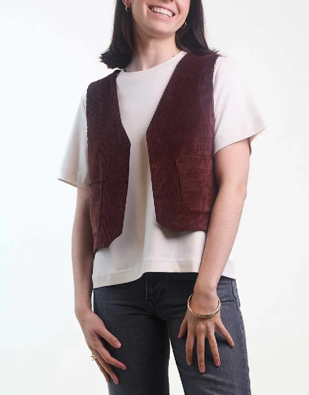 Thin Design La Petite Vest Waistcoat Sewing Pattern, Atelier Brunette