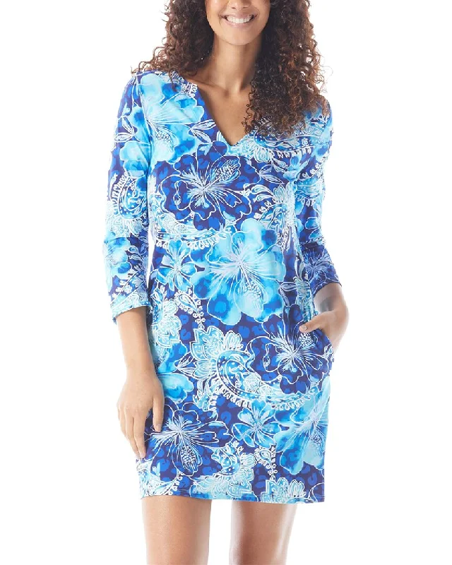 Casual Style Beach House Quinn Split Neck Tunic Dress