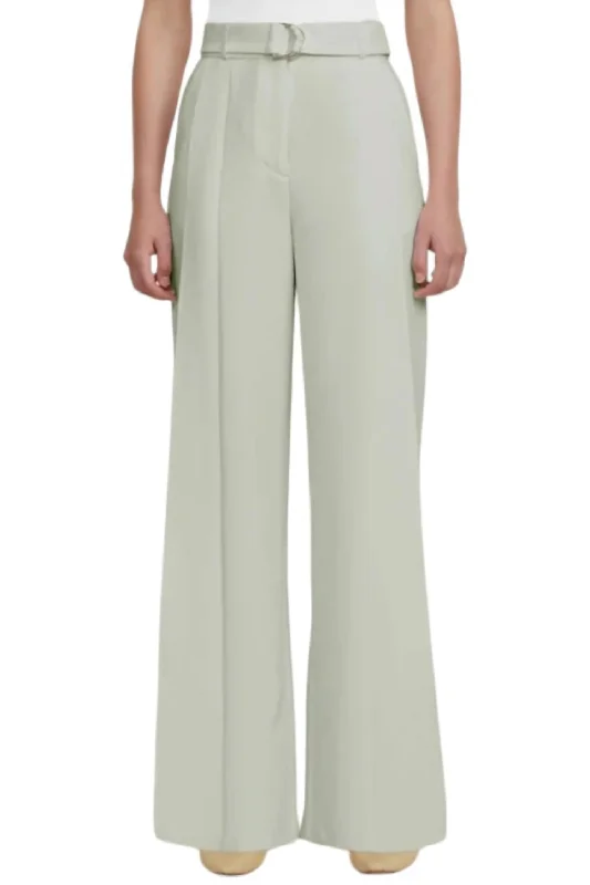 Classic Retro Braeside Pants In Ash Green