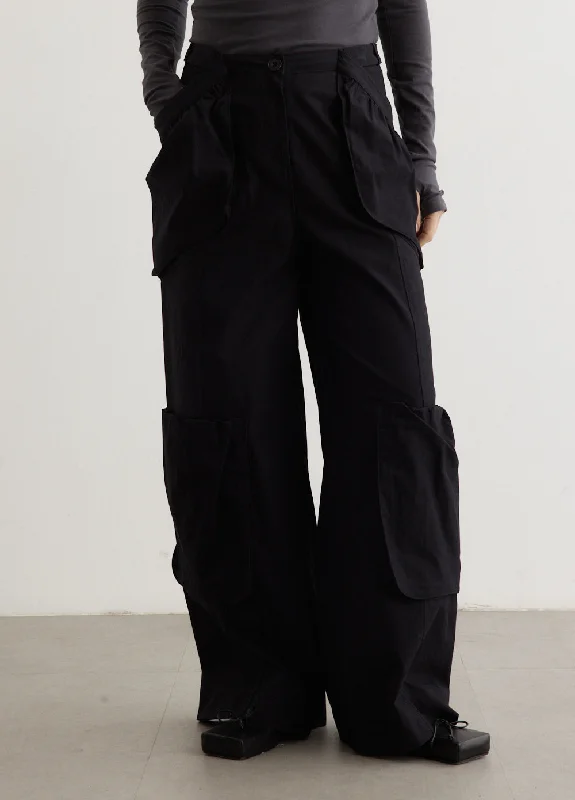 Playful Style Bubble Pocket Pants