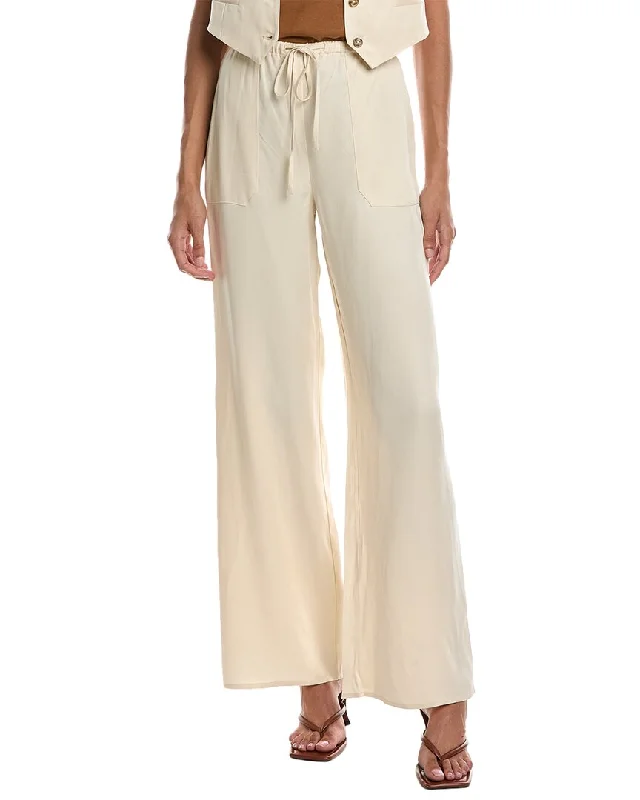 Feminine Charm CHRLDR Willa Elastic Waistband Flowy Pant