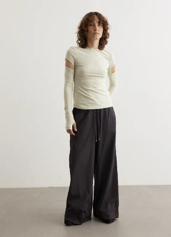 Unique Design Contrast Banding Pants