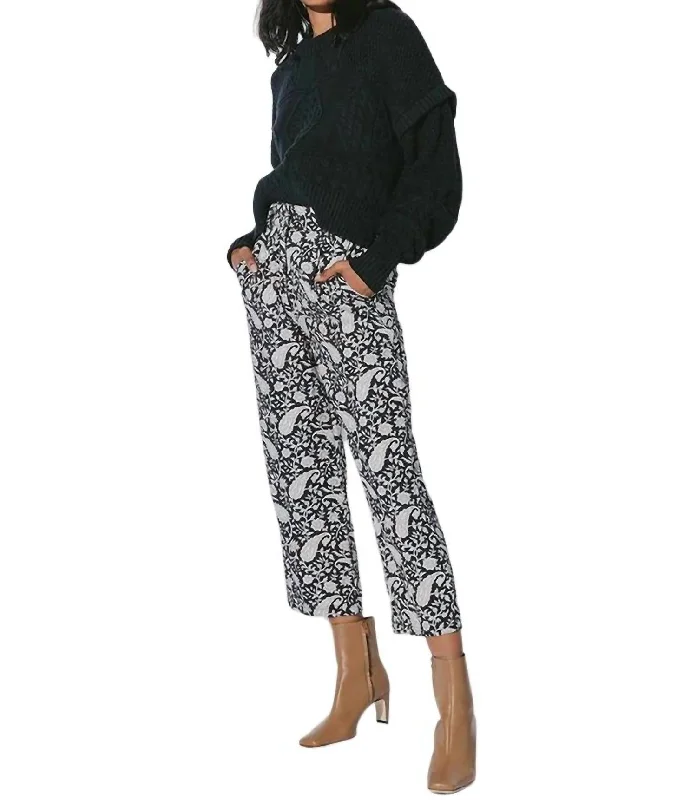 Street Charm Dana Trouser In Paisley