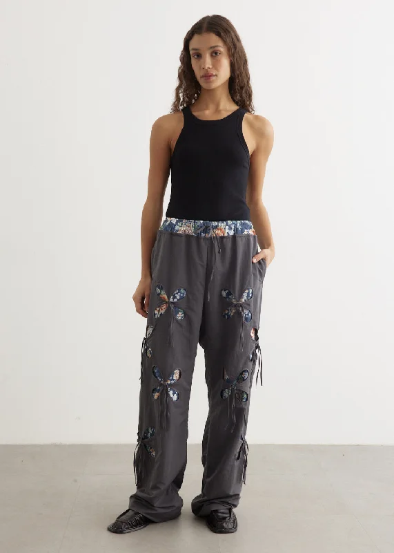 Classic Grey Petal Track Pants