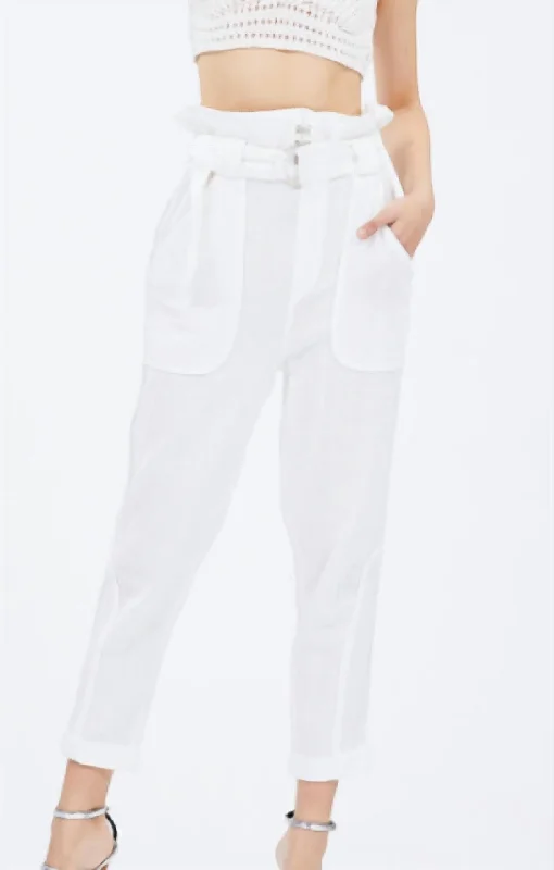 Elegant And Noble Harmony Pant In White