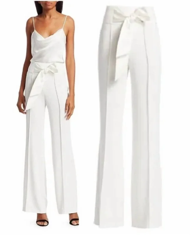 Dynamic Fashion Isabel Pant In Ivory