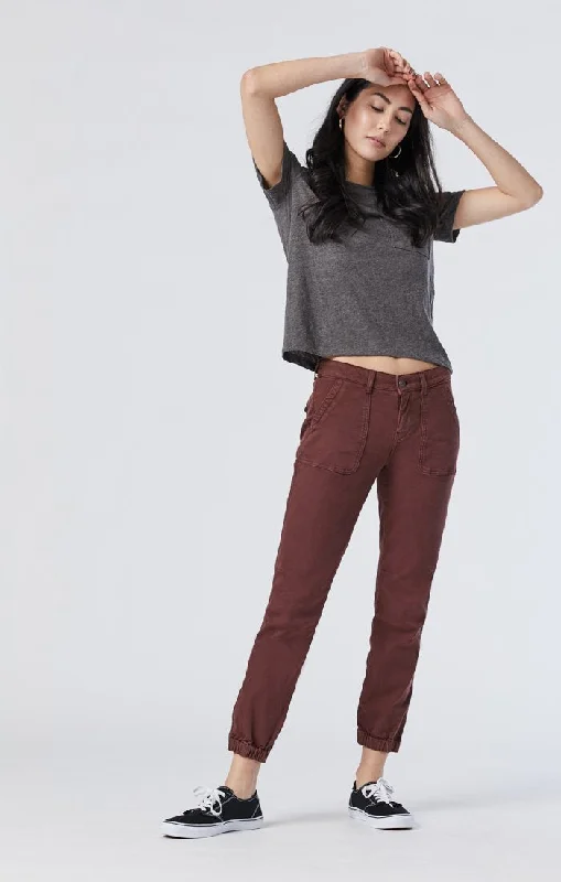 Youthful IVY BROWN STONE TWILL PANT