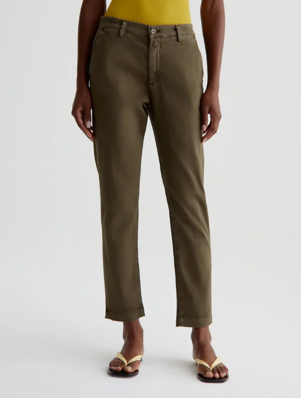 Fashionable And Versatile CADEN TAILORED TROUSER IN SULFUR SHADY MOSS